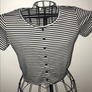 striped crop top
